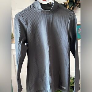 NOBULL Textured Gray Long-Sleeve Top